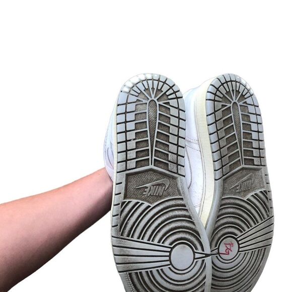 2016 Nike Air Jordan 1 Mid White Wolf Grey Size 13 - Picture 10 of 14